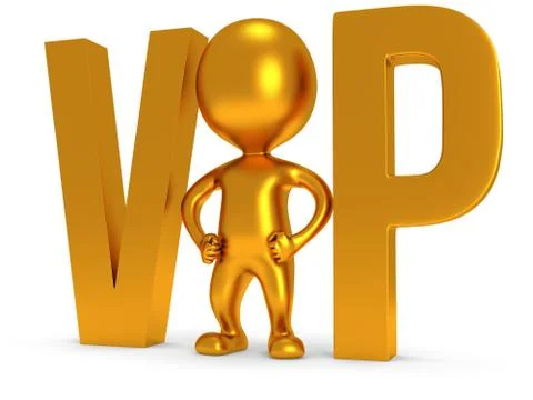 3d VIP man Stock Illustration