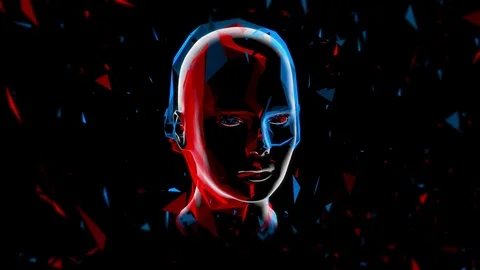 3D Virtual Girl / Low polygon, futuristic motion design. Vidéo 89679411