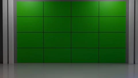 3D Virtual News Studio Background,3d illustration Stockillustratie