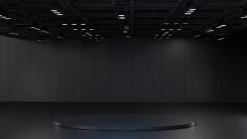 3D Virtual News Studio Background,3d illustration Stockillustratie