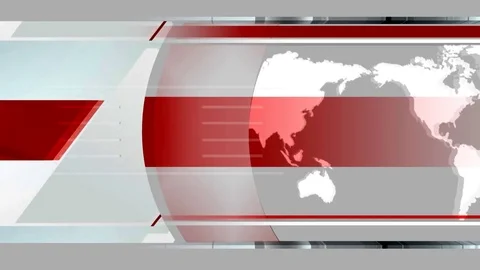 3d virtual news studio set Background Stock Footage 121253256