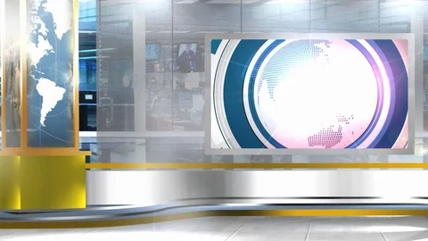 3D Virtual Studio Astrology Set Background Video stock 119855561
