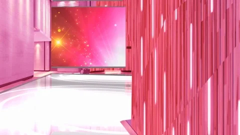 3D Virtual Studio Set Background | Stock Video | Pond5