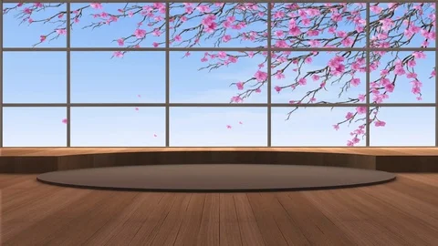 3D Virtual Studio Set Background Stock Footage 119915397