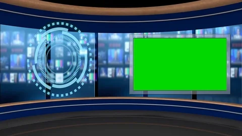 3D Virtual Studio Set Green Screen Backg... | Stock Video | Pond5