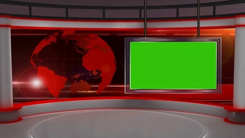 3D Virtual Studio Set Green Screen Backg... | Stock Video | Pond5