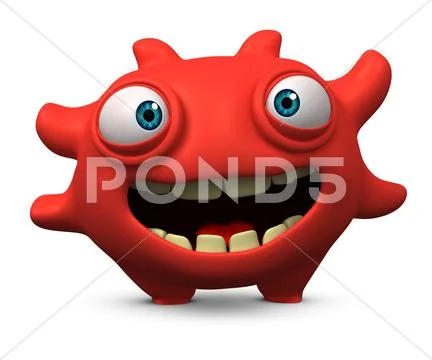 3d virus Stock Illustration
