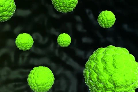 3d Virus . Illustrazione stock