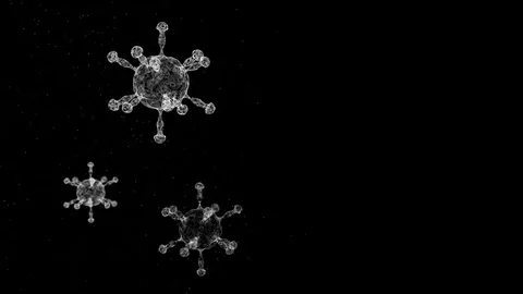 3D Virus model of Coronavirus outbreak Stock Footage 126448520
