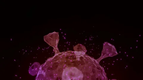 3D Virus model of Coronavirus outbreak Stock Footage 126453163