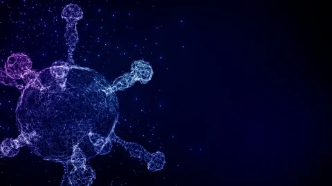 3D Virus model of Coronavirus outbreak Stock Footage 126456207