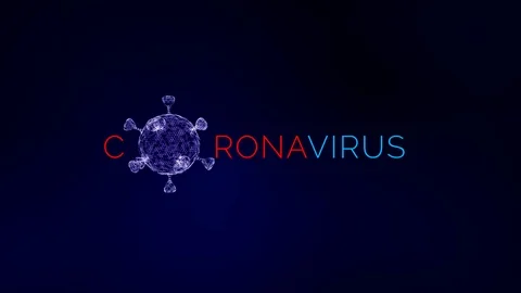 3D Virus model of Coronavirus outbreak Stock Footage 126458822