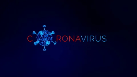 3D Virus model of Coronavirus outbreak Stock Footage 126460314