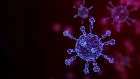 3D Virus model of Coronavirus outbreak Stock Footage 126463796