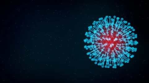3D Virus model of Coronavirus outbreak Stock Footage 126470411