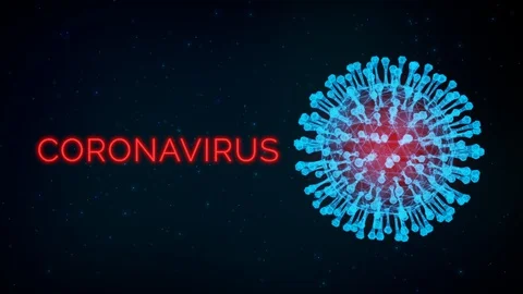 3D Virus model of Coronavirus outbreak Stock Footage 126470761