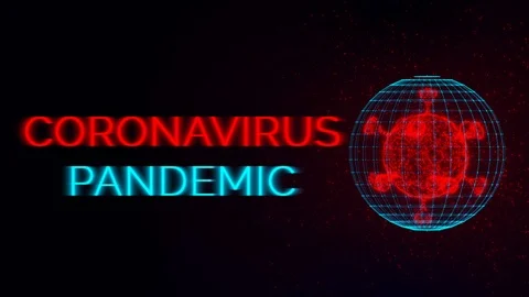 3D Virus model of Coronavirus outbreak Stock Footage 126471757
