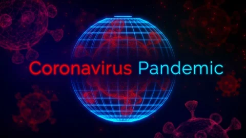 3D Virus model of Coronavirus outbreak Stock Footage 126472982