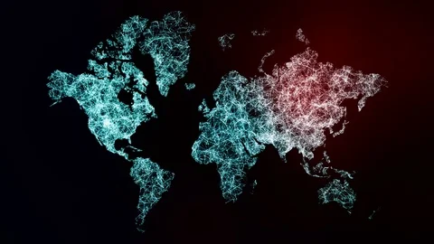 3D Virus model of Coronavirus outbreak Stock Footage 126551512