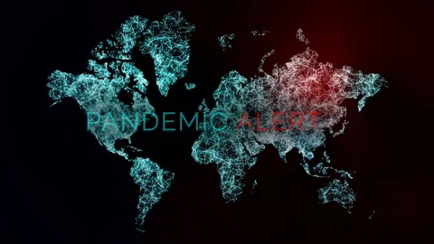 3D Virus model of Coronavirus outbreak Stock Footage 126552291