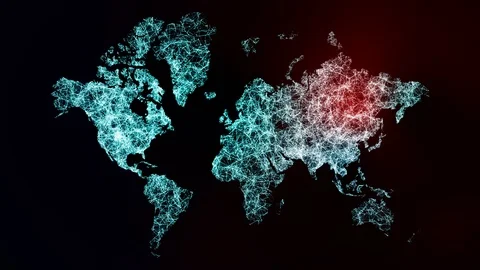 3D Virus model of Coronavirus outbreak Stock Footage 126552491