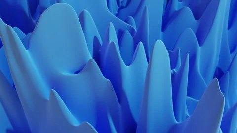 3D visualization abstract waves vibrations Stock Footage 125120925