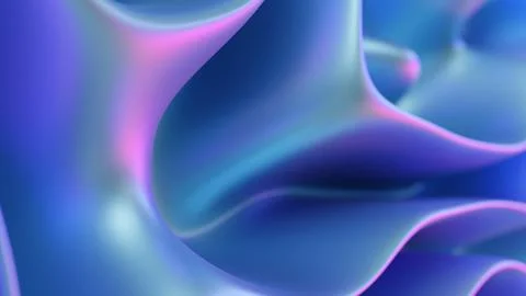 3d visualization abstraction of a color wave Stock Illustration