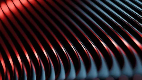 3d visualization abstraction of a color wave Stock Illustration