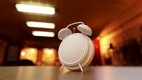 3d visualization of an antique clock made of wood Stock Footage 251994488