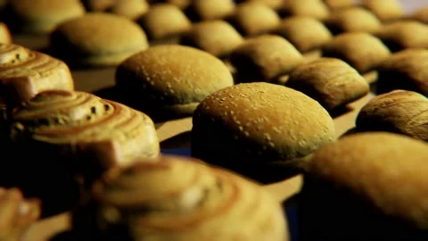 3D visualization of a bun on the table Vidéo 145512093