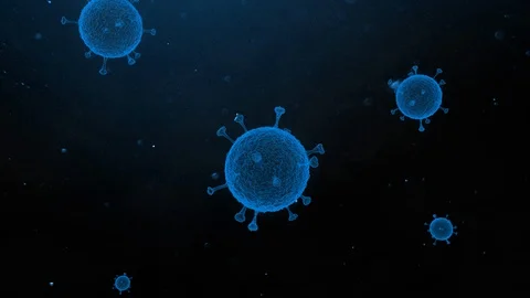 3D Visualization of Covid-19 at microscopic level 库存影片 127615227