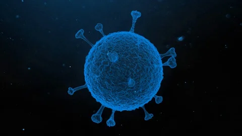 3D Visualization of Covid-19 at microscopic level Stock Footage 127615244