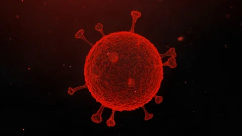 3D Visualization of Covid-19 at microscopic level Stock-Footage 127615291