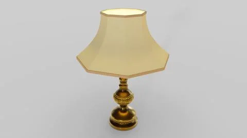 3d visualization of a floor lamp on a white background Stock Photos