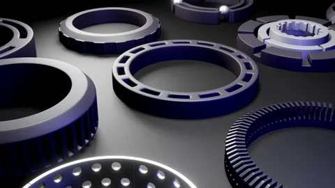 3D visualization of the gear mechanism Vidéo 137744016