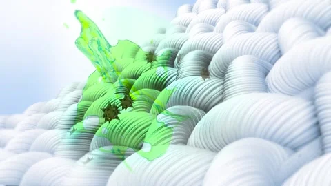3D visualization helps remove dirt embedded in fabric fibers. EP4 動画素材 296476466