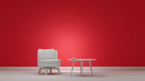 3d visualization interior without color Stock Footage 157504709
