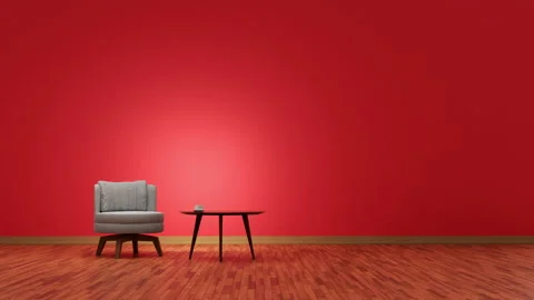 3d visualization interior without color | Stock Video | Pond5