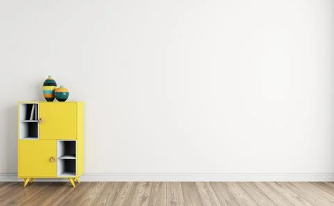 3D visualization of the living room interior. 스톡 일러스트