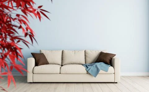 3D visualization of the living room interior. Иллюстрация