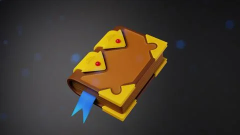 3d visualization of an old book Stock Illustration