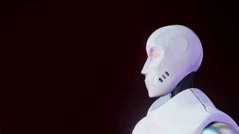 3D visualization of the robot of the future is coming Vídeo Stock 128562097