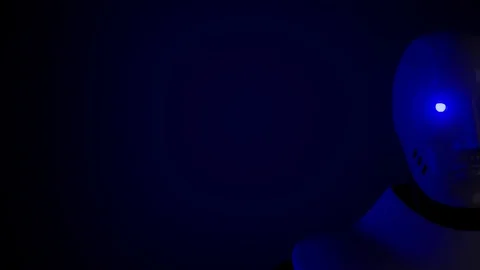 3D visualization of the robot of the future is coming Vídeo Stock 128678202