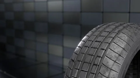 3d visualization of the tire Stock Footage 168741871