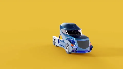 3d visualization of a truck on a solid background Stock Footage 200700021