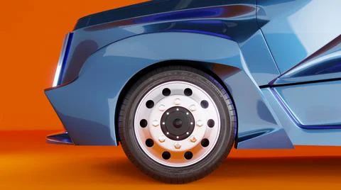 3d visualization of a truck on a solid background イラスト素材