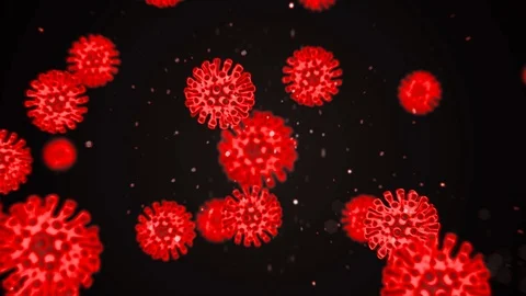 3D visualization of the virus. Pathogens, information on the new 2019-nCoV Vídeos de archivo 124250488