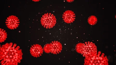 3D visualization of the virus. Pathogens, information on the new 2019-nCoV Vídeos de archivo 125239315