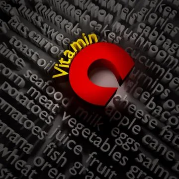 3d vitamins. Stock Illustration