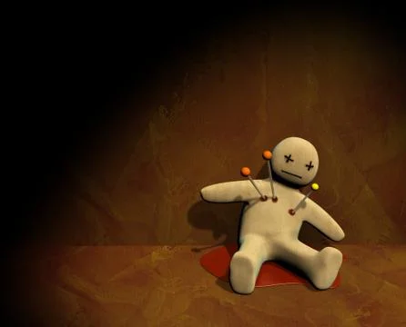 3d voodoo doll Stock Illustration
